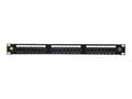 Miniatyrbilde 4 av 5: Netrack - Koblingspanel - CAT 5e - UTP - RJ-45 X 24 - svart - 19"