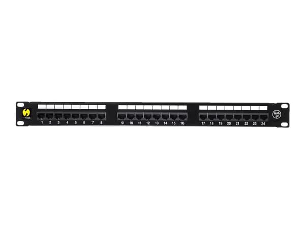Netrack - Koblingspanel - CAT 5e - UTP - RJ-45 X 24 - svart - 19"
