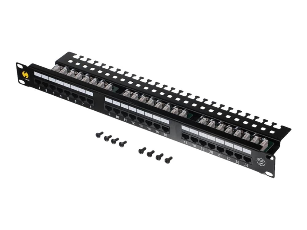 Netrack - Patch-panel - CAT 5e - UTP - RJ-45 X 24 - svart - 19"