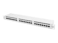 Pikkukuva 1 / 5: Lanberg PPS6-1024-S, RJ-45, Cat6, Harmaa, Metalli, Telinekiinnitys, 1U