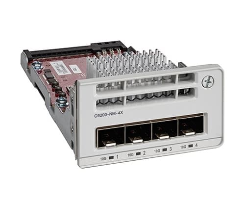 Cisco Catalyst 9200 Series Network Module - Utvidelsesmodul - 10 Gigabit SFP+ x 4 - for P/N: C9200-24PXG-10E, C9200-24T-10A, C9200-24T-10E, C9200-48P