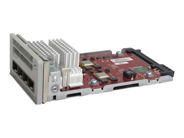 Cisco Catalyst 9200 Series Network Module - Utvidelsesmodul - 10 Gigabit SFP+ x 4 - for P/N: C9200-24PXG-10E, C9200-24T-10A, C9200-24T-10E, C9200-48P