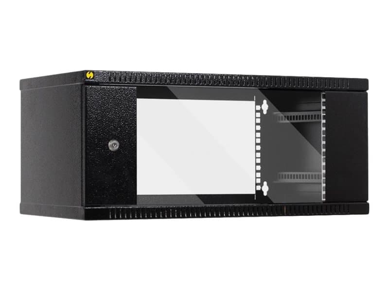 Netrack - Skåp - väggmonterbart - grafit - 4U - 19"