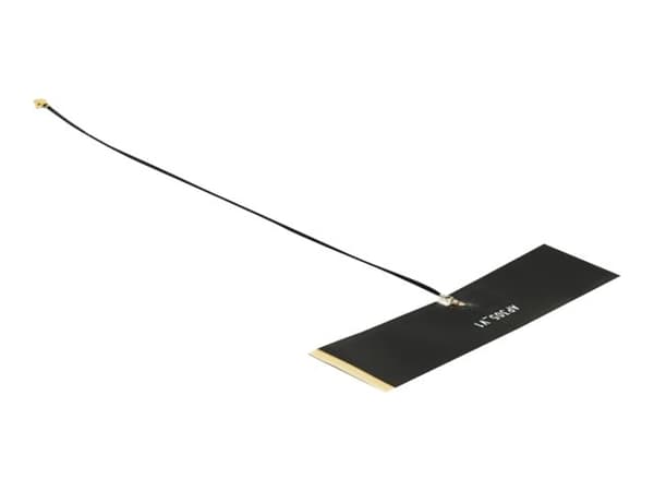 Delock TETRA - Antenne - 0 dBi - innendørs, klebemontering - svart