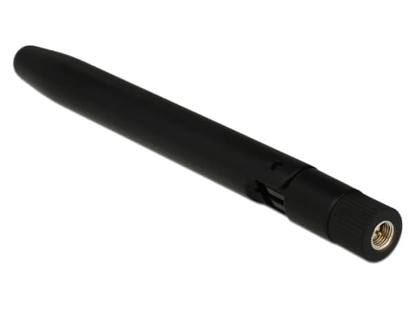 Delock LoRa - Antenne - mobiltelefon, Wi-Fi - 0.5 dBi - rundtstrålende - innendørs - svart