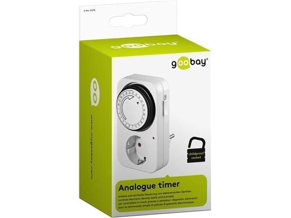 MicroConnect Analog 24h Timer - Automatisk strømsvitsj - utgangskontakter: 1