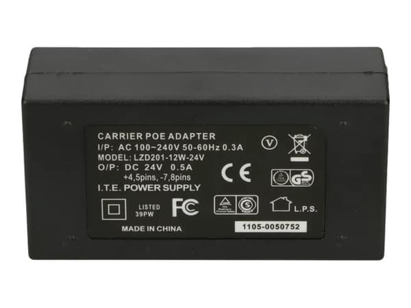 Extralink - Strøminjektor - AC 100-240 V - 12 watt - utgangskontakter: 1