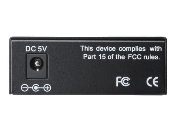 DIGITUS DN-82020-1 - Fibermedieomformer - 100Mb LAN - 10Base-T, 100Base-FX, 100Base-TX - RJ-45 / SC flermodus - opp til 2 km - 1310 nm