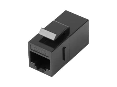 Lanberg - Trapetskopplare - RJ-45 (hona) till RJ-45 (hona) - UTP - CAT 6 - svart