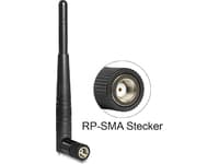 Delock - Antenne - Wi-Fi - 3 dBi - rundtstrålende - svart