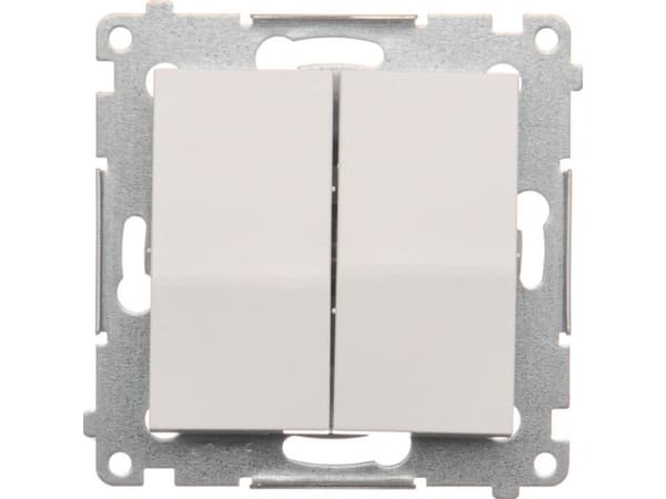 Kontakt-Simon DW5A.01/11, Muovi, Valkoinen, IP20, IP44, 250 V, 16 A, 75 mm