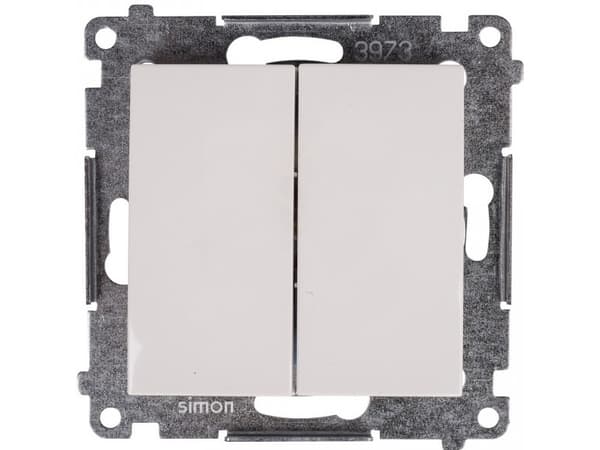 Kontakt-Simon DW5A.01/11, Muovi, Valkoinen, IP20, IP44, 250 V, 16 A, 75 mm