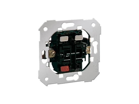 Kontakt-Simon 75396-39, Tryckknappsbrytare, Metall, IP20, IP44, 250 V, 10 A, 75 mm