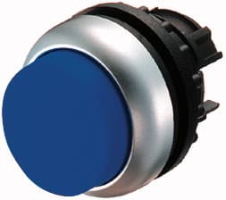 Eaton M22-DLH-B, Pushbutton switch, Svart, Blå, Metallisk, IP66, IP67, IP69, 29,7 mm, 29,7 mm, -25 - 70 ° C