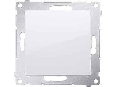 Kontakt-Simon DPR1.01/11, Painikekytkin, Muovi, Valkoinen, IP20, IP44, 250 V, 10 A
