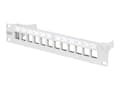 Miniatyrbilde 1 av 5: DIGITUS Professional DN-91419 - Koblingspanel - rackmonterbar - grå, RAL 7035 - 1U - 10" - 12 porter