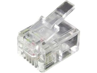 Equip 121111, RJ-11 (4P4C), Läpinäkyvä, 0,5 g, 7,62 mm, 12,3 mm, 7,2 mm