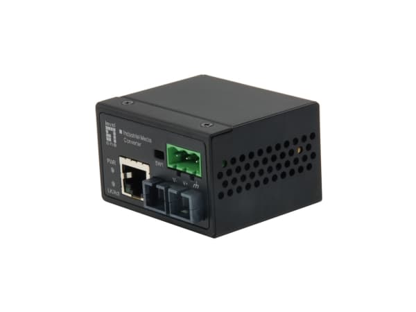 LevelOne IEC-4301 - Medieomvandlare - 100Mb LAN - 10Base-T, 100Base-FX, 100Base-TX - RJ-45 / SC enkelläge - upp till 30 km