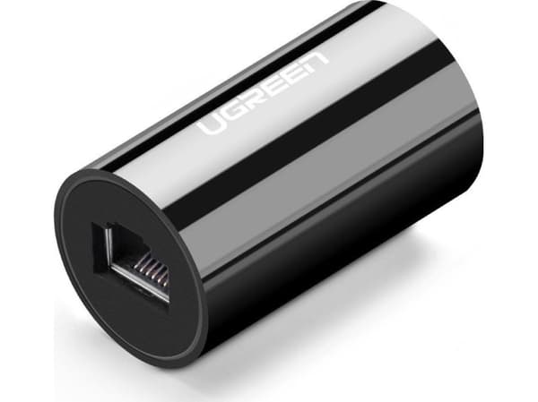 Ugreen 30837, Nätverksrepeater, 10000 Mbit/s, Cat5e, Cat6, Cat6a, Cat7, 10/100/1000Base-T(X), Svart, Akrylnitrilbutadienstyren (ABS)