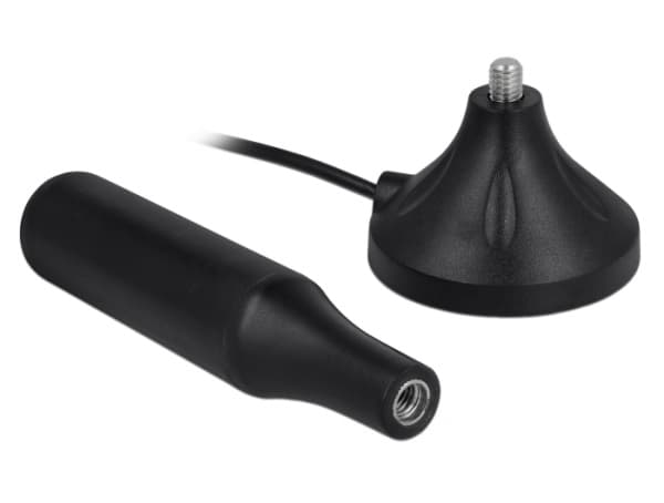 Delock LTE Antenna - Antenne - Smart Home - 3 - 5 dBi - rundtstrålende - innendørs / utendørs, magnetmonterbar - svart