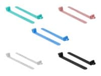Delock - Kabelfestebånd - 9.5 cm - assorterte farger (en pakke 10)