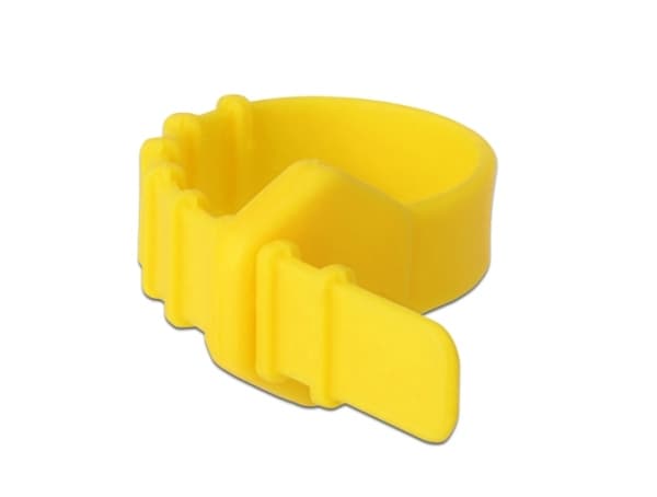 Delock - Kabelfestebånd - 12 cm - gul (en pakke 10)