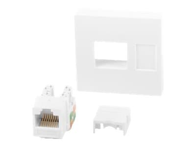 Lanberg WS-4545-RJ45K-W, Valkoinen, Polykarbonaatti (PC), Ruuviton, Lanberg, RJ-45, Keystone-moduulipidike