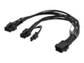 Miniatyrbilde 1 av 3: DELTACO SSI-63 - Strømsplitter - 6-pins PCIe-strøm til 8-pins PCIe-strøm