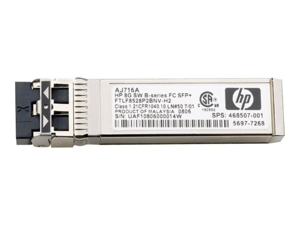 HPE - SFP+ sändar/mottagarmodul - 16 Gb fiberkanal (KV) - Fibre Channel - LC - för HPE SN3600B 32, SN6000; StoreFabric SN3600, SN6500, SN6600B 32, SN