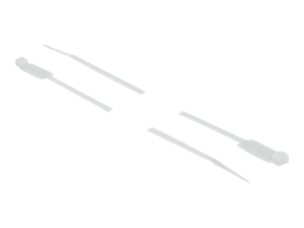 Delock Cable Tie with Label Tap - Kabelsamlare - 27 cm - vit (paket om 10)