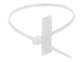 Miniatyrbilde 2 av 5: Delock Cable Tie with Label Tap - Kabelfestebånd - 10 cm - hvit (en pakke 10)