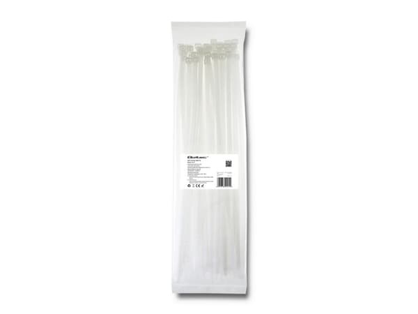 Qoltec - Kabelfestebånd - 40 cm - hvit (en pakke 50)