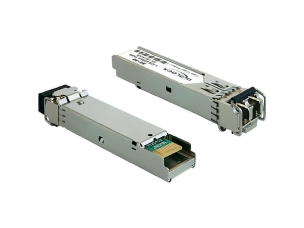 Delock - SFP (mini-GBIC) transceivermodul - 1GbE - 1000Base-SX - LC multimodus - opp til 550 m - 850 nm - for P/N: 66463, 86180, 86203, 89481