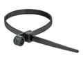 Miniatyrbilde 2 av 5: Delock Cable Tie with Fastening Eyelet - Kabelfestebånd - 16 cm - svart (en pakke 10)