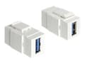 Miniatyrbilde 1 av 5: Delock - Modulinnlegg (kopling) - SuperSpeed USB