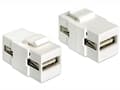 Pikkukuva 3 / 5: DeLOCK USB2.0 A f/f, Valkoinen, USB2.0 A, USB2.0 A, 16,8 mm, 34,4 mm, 22,3 mm