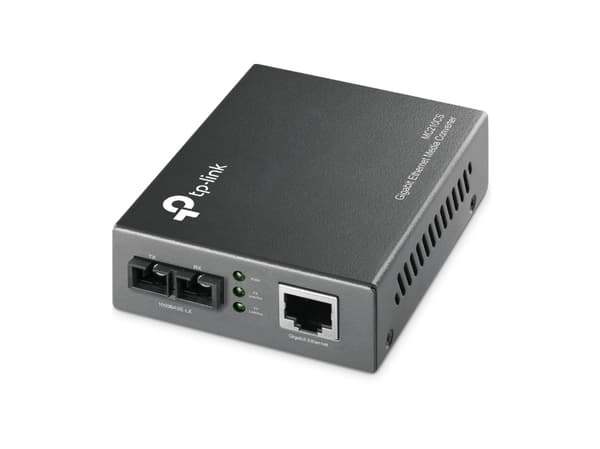 TP-Link MC210CS - Fibermediekonverterare - 1GbE - 1000Base-FX, 1000Base-T - RJ-45 / SC enkelläge - upp till 15 km - 1310 nm - för P/N: TL-MC1400, TL-