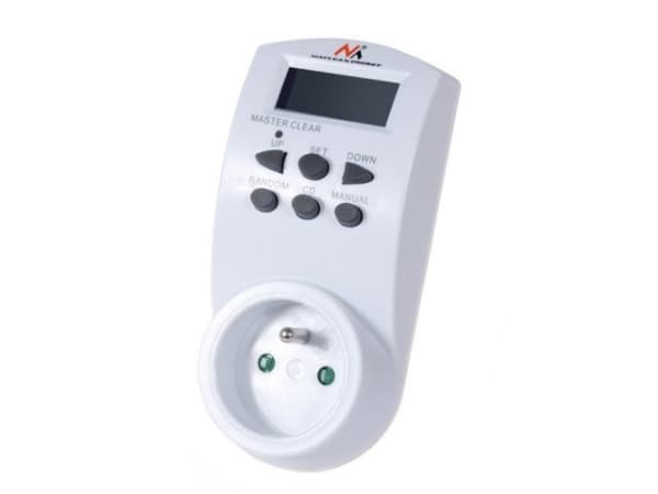 Maclean MCE05, Daglig/ukentlig, Hvit, Digitalt, Knapper, 12 timers/24 timers, CE