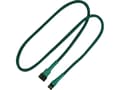 Pikkukuva 5 / 5: Nanoxia - Tuulettimen virtajatkojohto - 3-pinninen Molex (naaras) - 3-pinninen Molex (uros) - 60 cm - vihreä