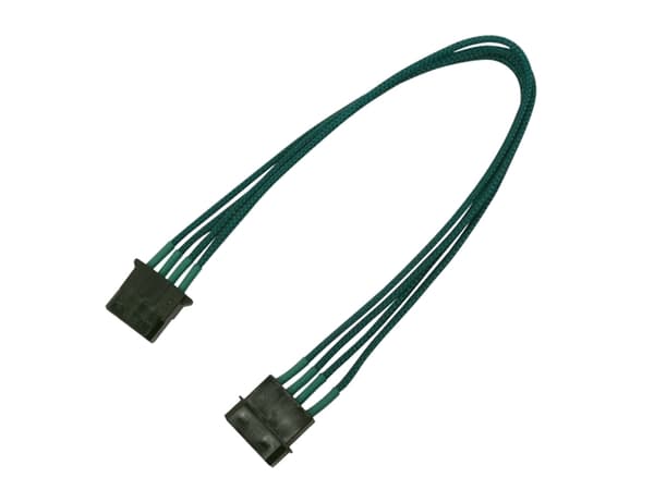 Nanoxia - Strømsplitter - 4-pin intern strøm (hunn) til 4-pin intern strøm (hann) - 30 cm - grønn