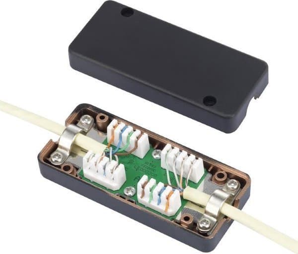 Lynx CS Koblingsboks UTP Cat6 butting, sort