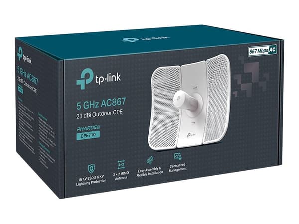 TP-Link CPE710 - Antenna - Wi-Fi - 23 dBi - Outdoor - 128MB RAM