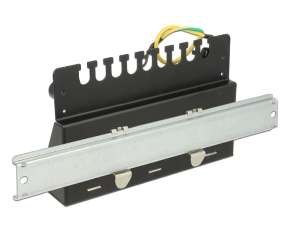 Delock Keystone Desktop Patch Panel - Koblingspanel - kullsort, RAL 9005 - 12 porter