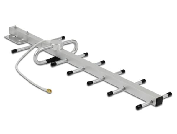 Delock LPWAN 806 - 896 MHz - Antenne - Yagi - Smart Home - 10 dBi - direksjonal - innendørs / utendørs - sølv