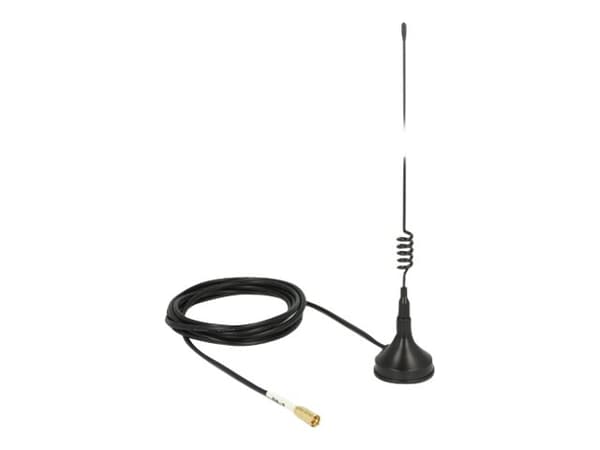 Delock - Antenne - Wi-Fi - 2 dBi - rundtstrålende - utendørs - svart