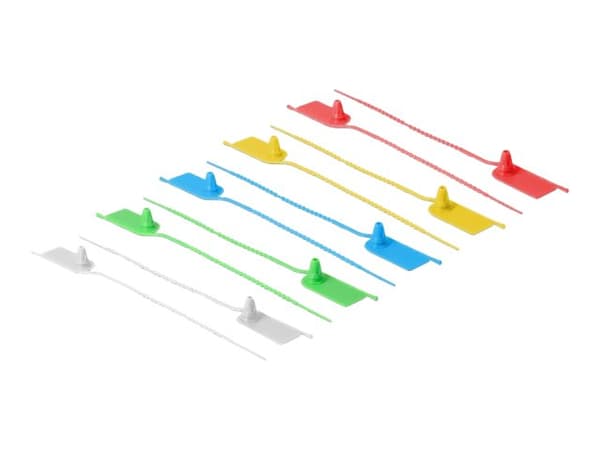 Delock - Kabelfestebånd - 20.5 cm - assorterte farger (en pakke 10)