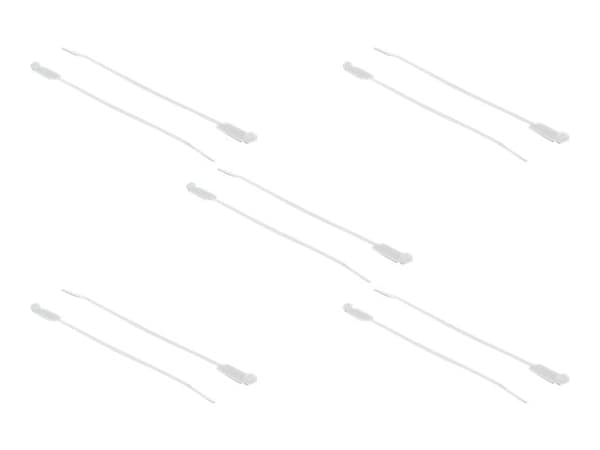 Delock Cable Tie with Label Tap - Kabelfestebånd - 19 cm - hvit (en pakke 10)