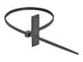 Pikkukuva 2 / 5: DeLOCK 18958, Kaksiaukkoinen johdinside, Polyamidi, Musta, -40 - 85 °C, 10 cm, 2,5 mm