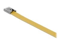 Delock - Kabelfestebånd - 20 cm - gul (en pakke 10)