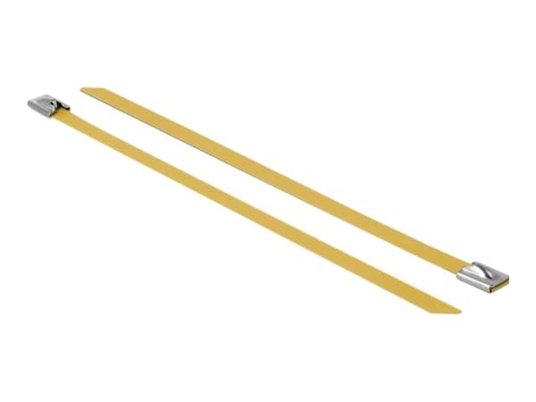 Delock - Kabelfestebånd - 20 cm - gul (en pakke 10)